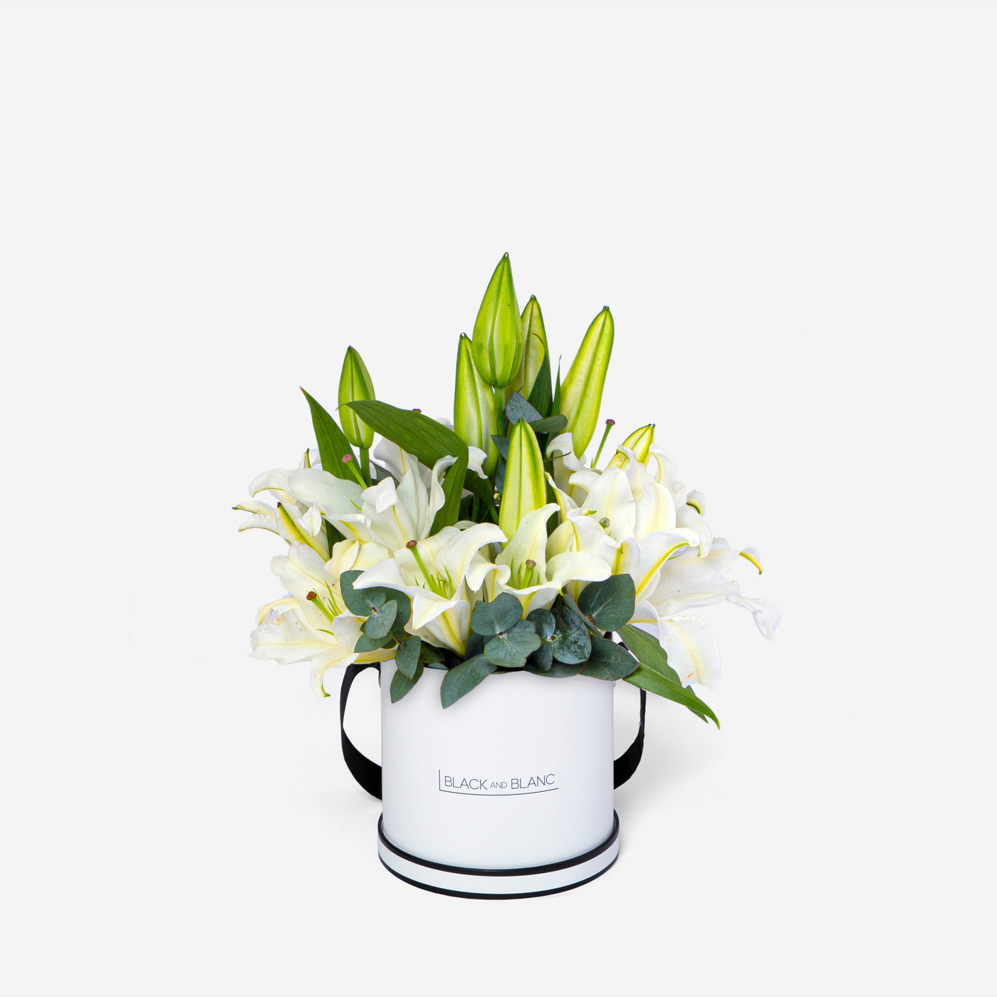 Lily White in Box - Fresh Flowers - Le Medium / White - Box