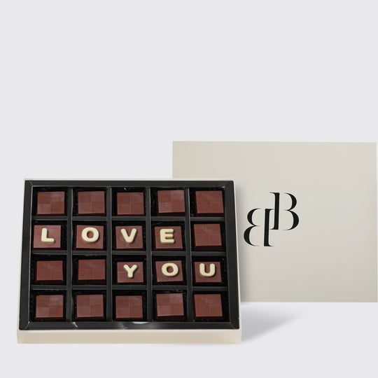 Love You Chocolate Truffles - BLACK AND BLANC
