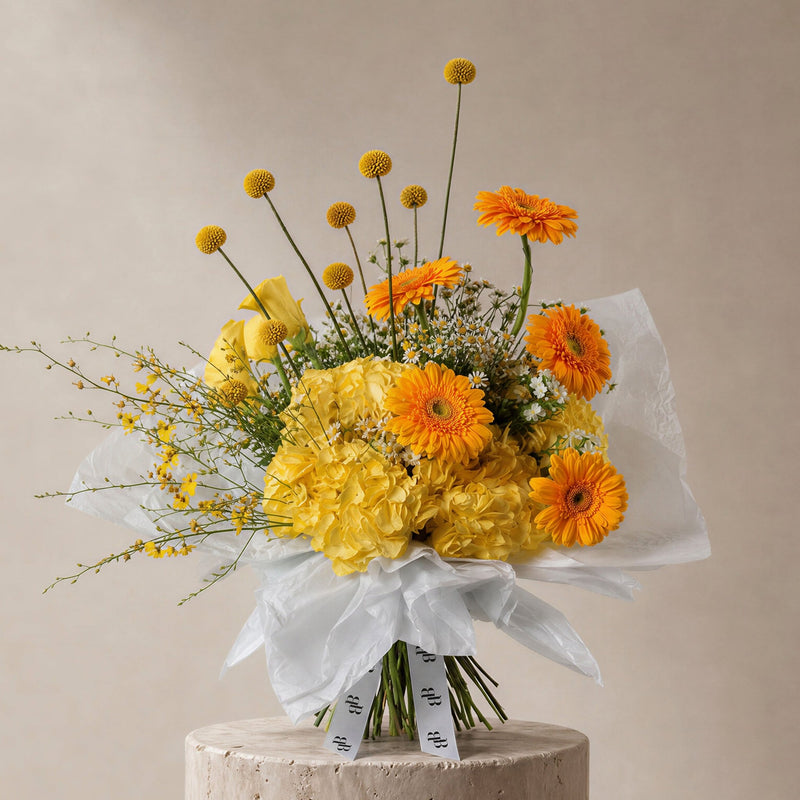 Menton Bouquet - BLACK AND BLANC