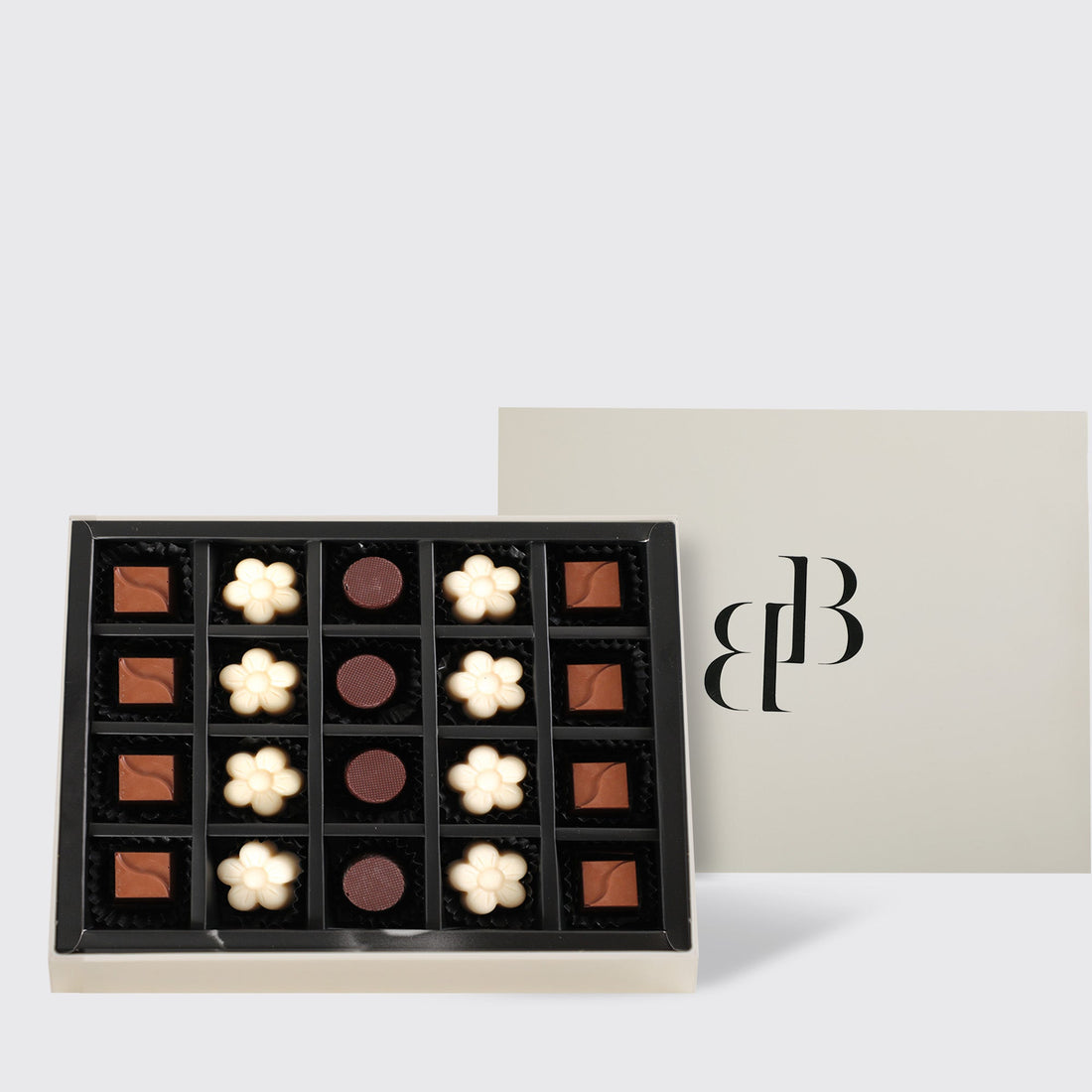 Milk, Dark, and white Chocolate 20Pcs - BLACK AND BLANC