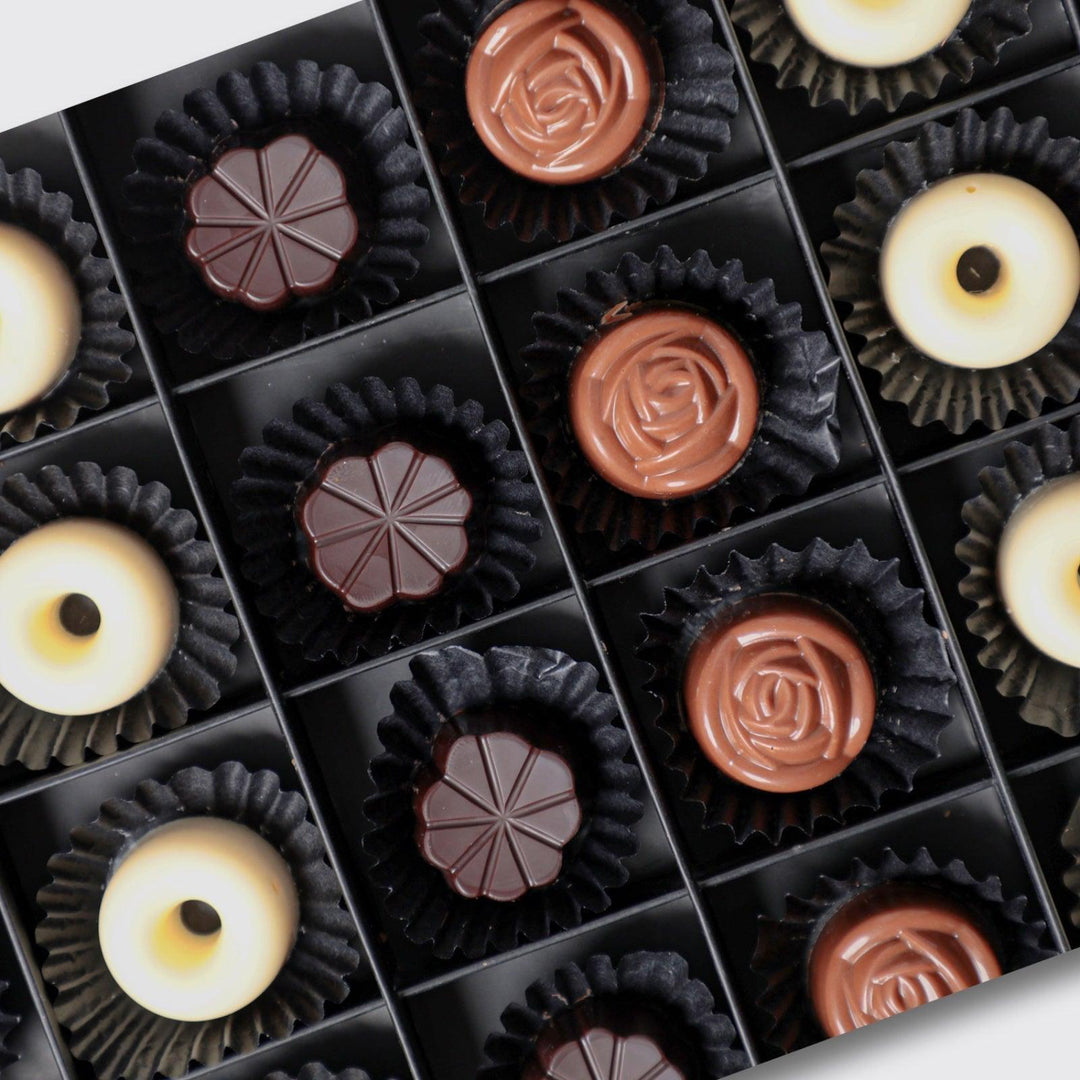 Milk, Dark, and white Chocolate - BLACK AND BLANC