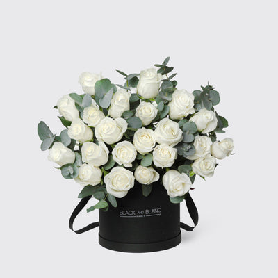 Fresh White Garden BouqBox - Fresh Flowers - BLACK AND BLANC