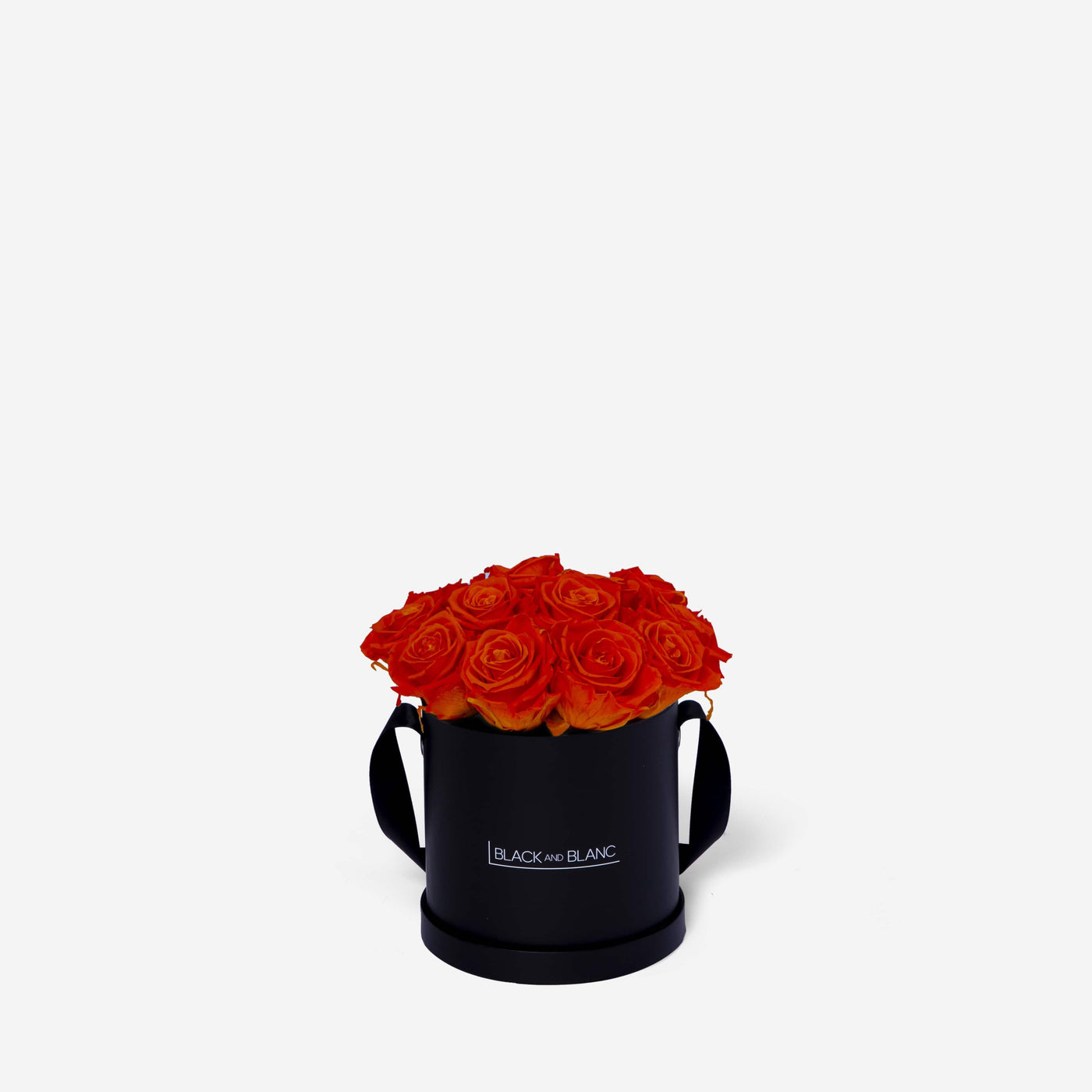 Orange BouqBox - Infinity Roses - BLACK AND BLANC