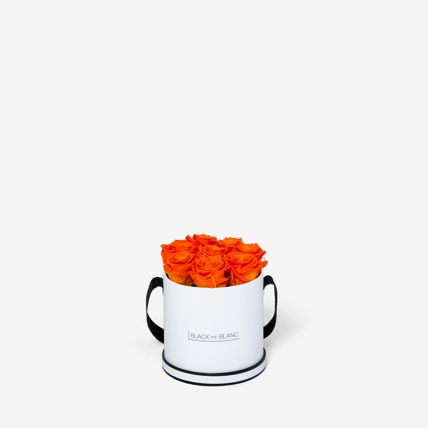 Orange Round - Infinity Roses - BLACK AND BLANC