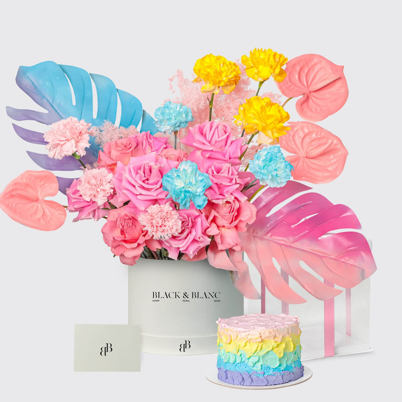 Pastel Bloom Set - BLACK AND BLANC