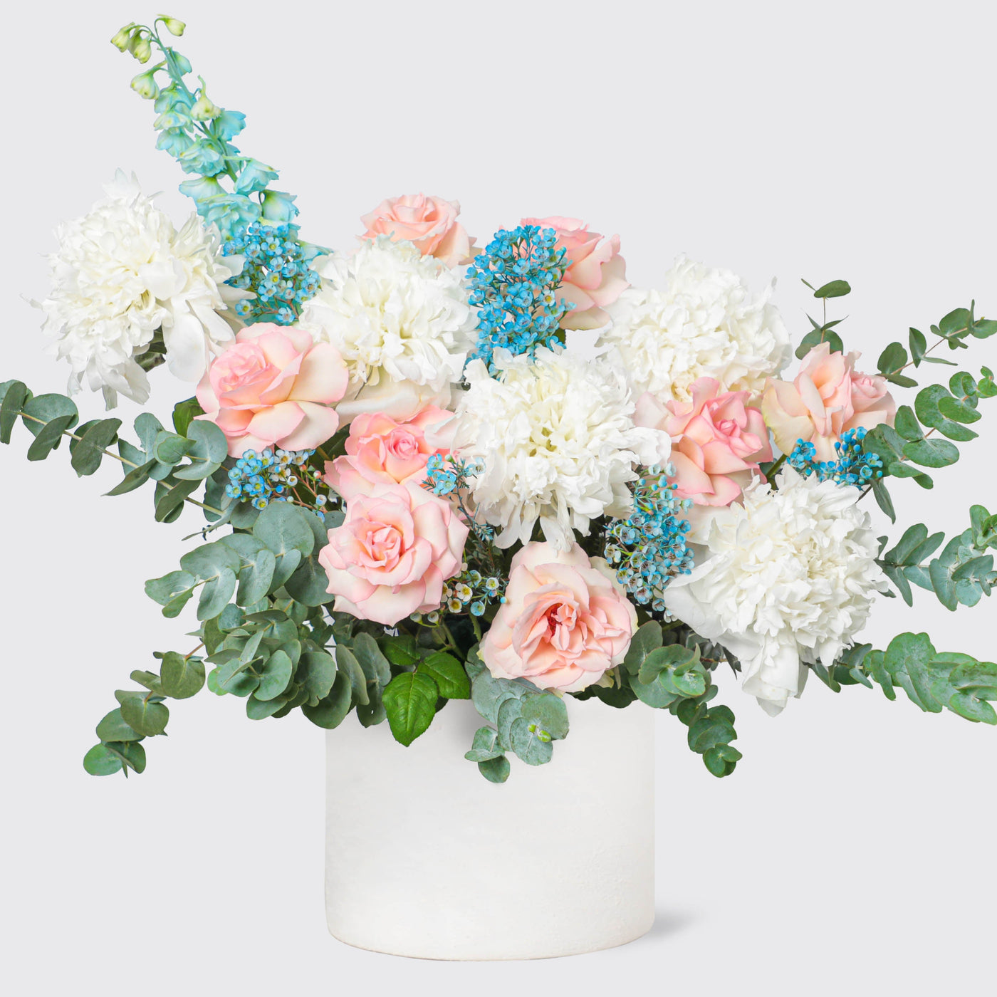 Pastel Dream Peonies in Vase