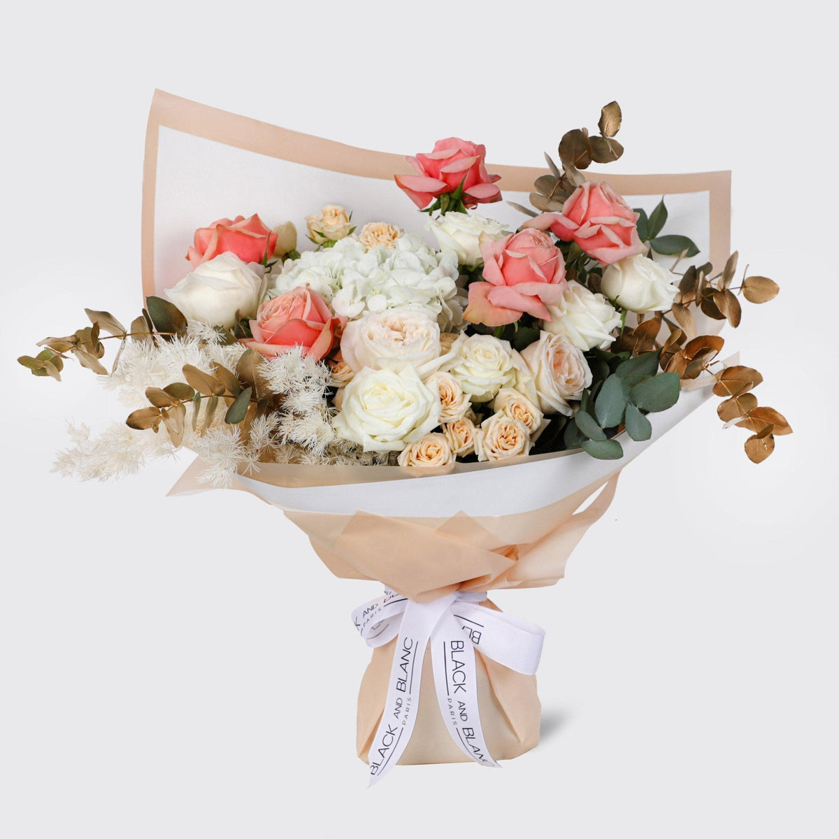 Peach Sorbet Bouquet - BLACK AND BLANC