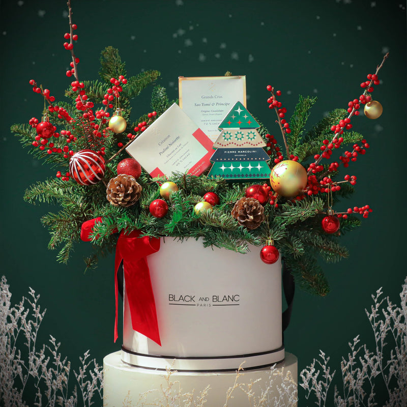 Pierre Marcolini - Chocolate Tree & Chocolate Tablet Christmas Hamper - BLACK AND BLANC