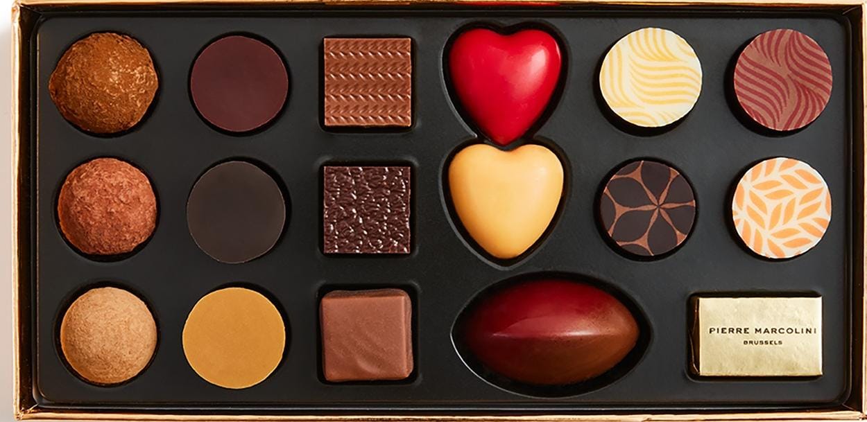Pierre Marcolini Plumier Découverte 17Pcs - BLACK AND BLANC