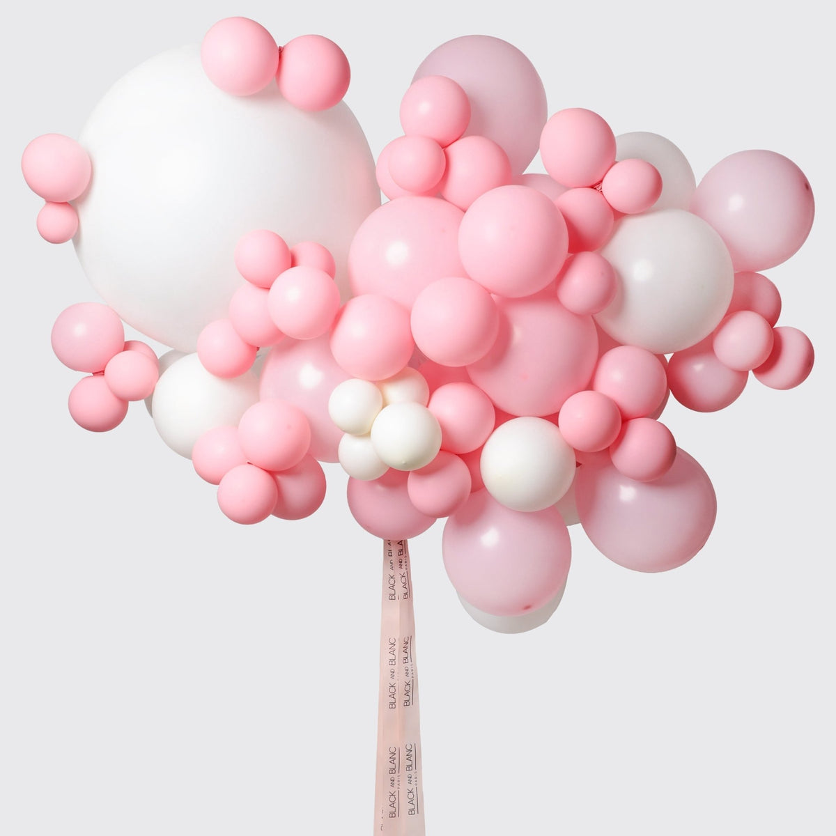 Pink Cloud Balloons - BLACK AND BLANC
