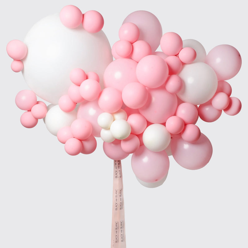 Pink Cloud Balloons - BLACK AND BLANC