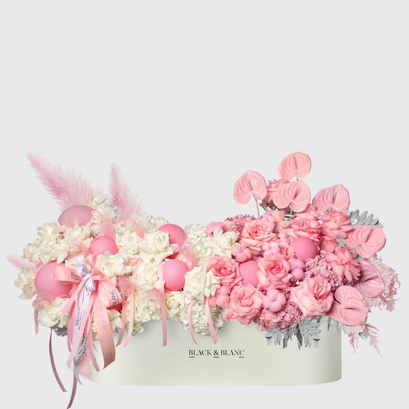 Pink Grace in 1 Meter Box - BLACK AND BLANC