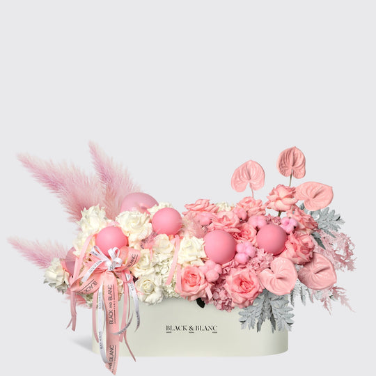 Pink Grace in Half Meter Box - BLACK AND BLANC