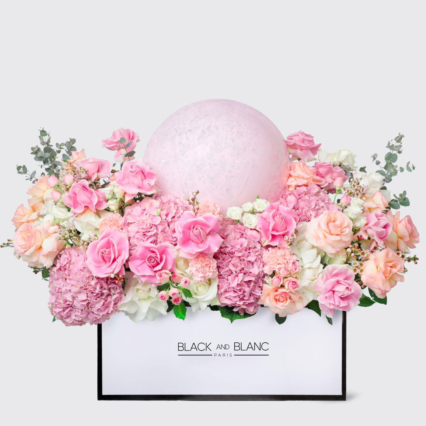 Pink Paradise in Zenith Box with Balloon - BLACK AND BLANC