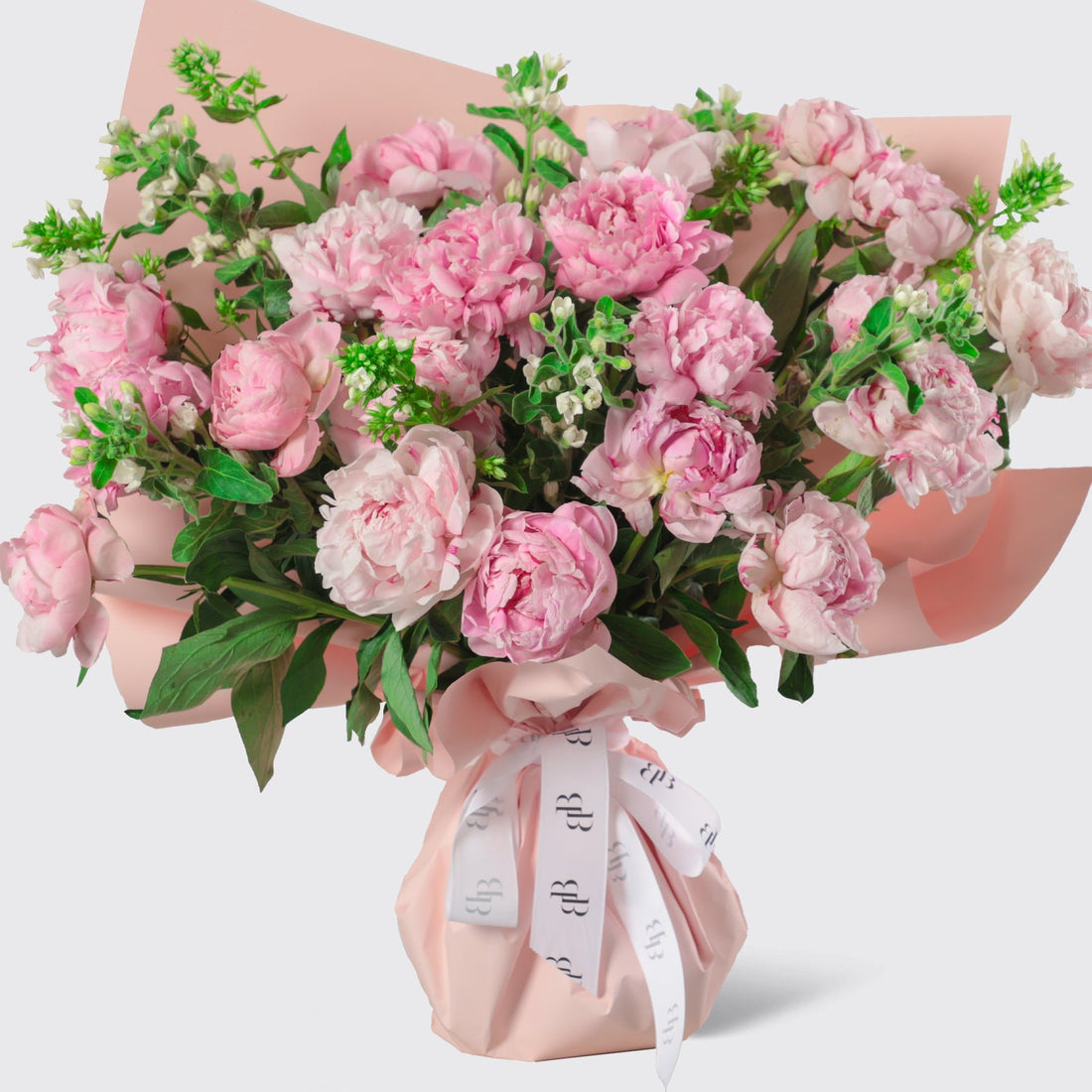 Pink Peony Bouquet - BLACK AND BLANC