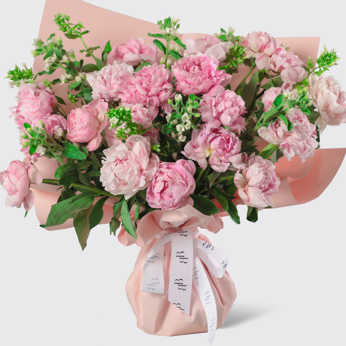 Pink Peony Bouquet - BLACK AND BLANC