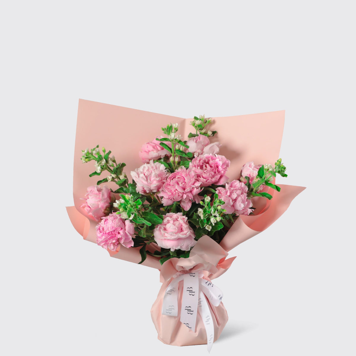 Pink Peony Bouquet - BLACK AND BLANC