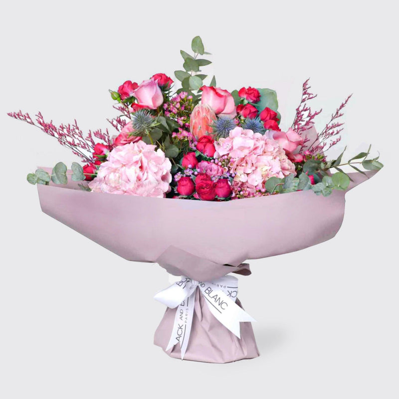 Pretty in Pink Bouquet - BLACK AND BLANC