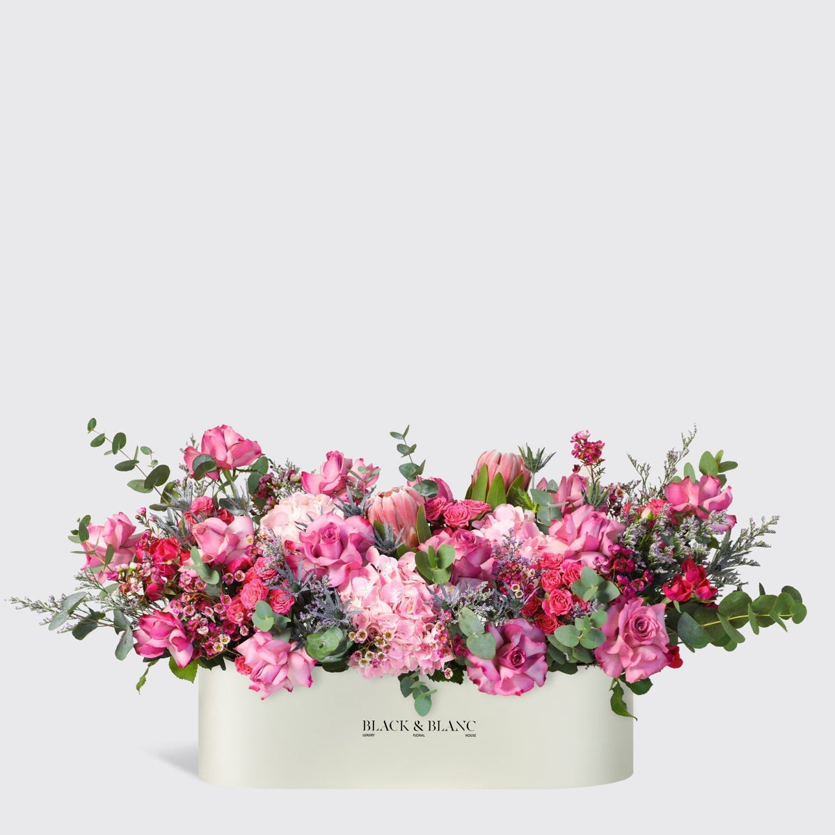 Pretty in Pink in Half Meter Box - BLACK AND BLANC