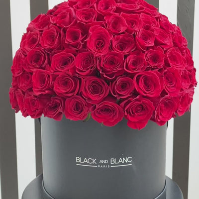 100/101 Red Roses Dome BouqBox - Fresh Flowers