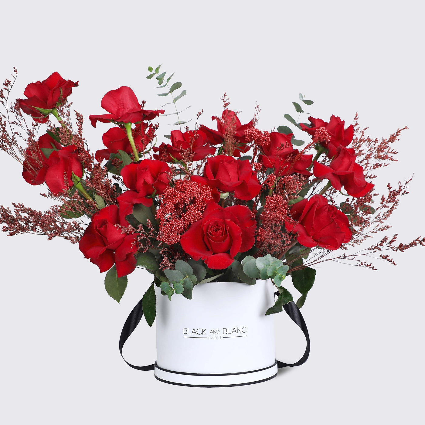 Red Beauty in Box - Fresh Flowers - Box