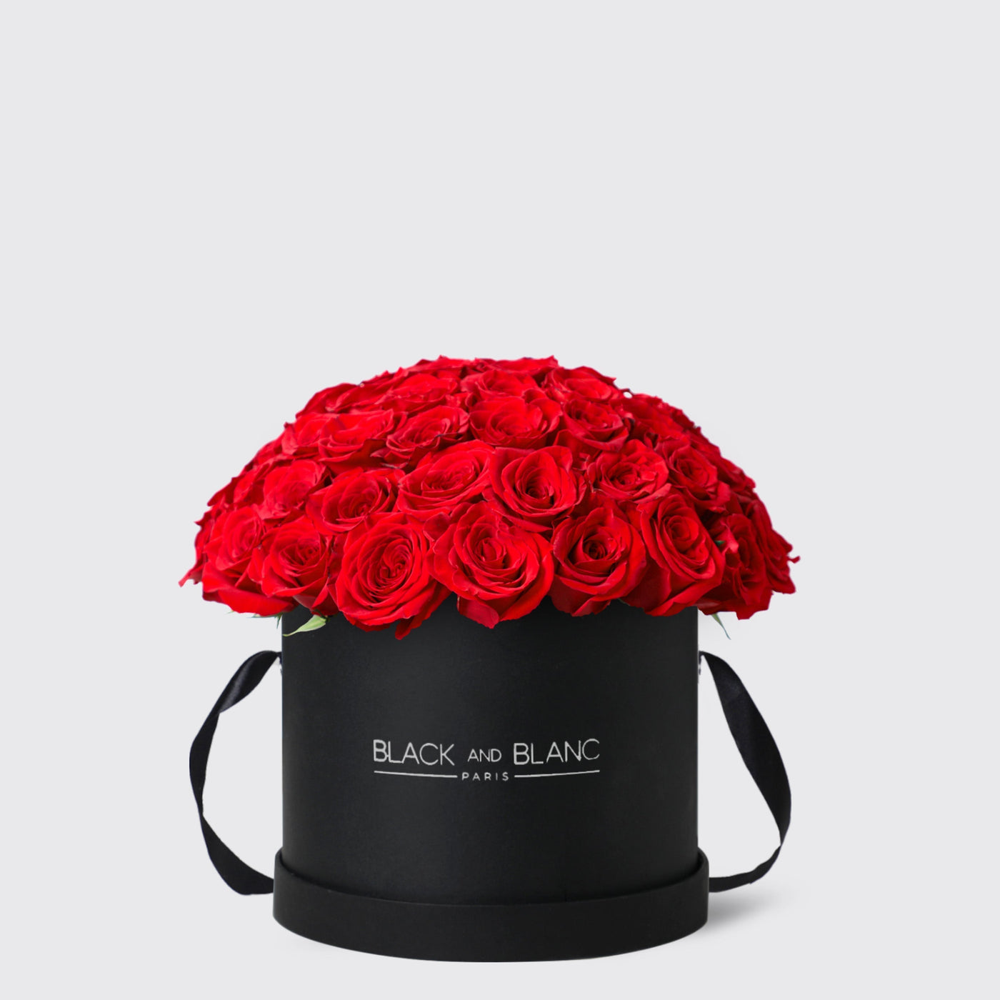 Red Roses in Box - Fresh Flowers - Le Maxi / Black - Box