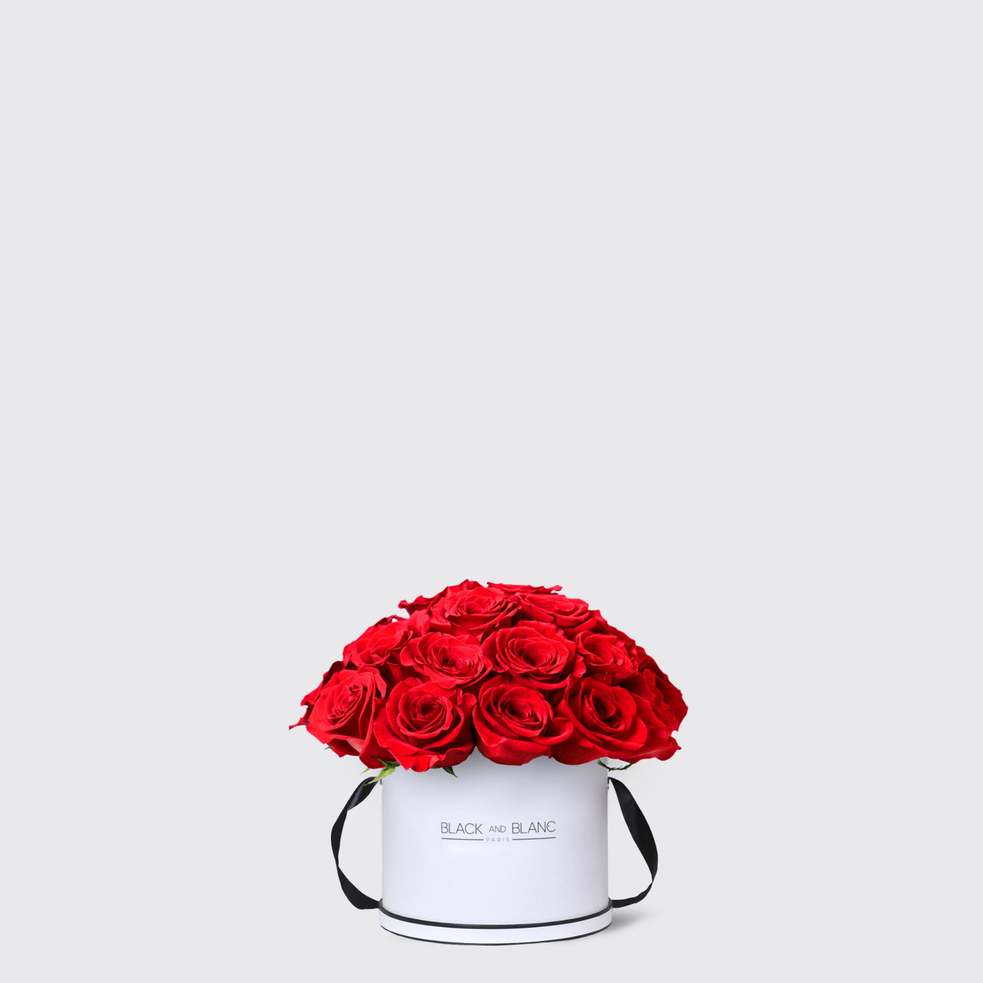 Red Roses in Box - Fresh Flowers - Le Medium / White - Box