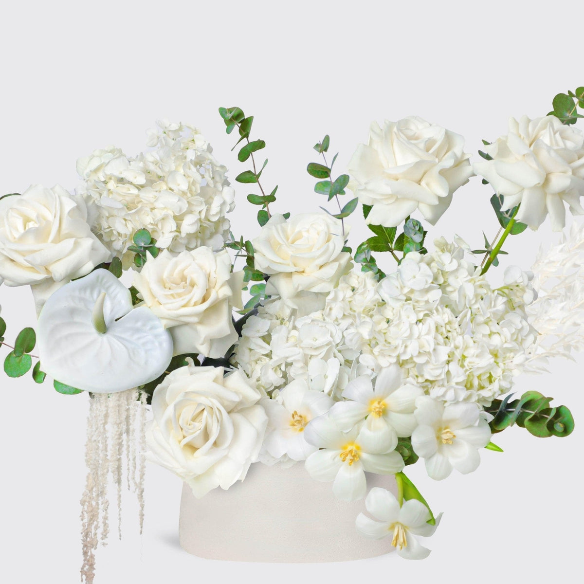 Renaissance Splendor in Vase - BLACK AND BLANC