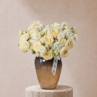 Rimal Roses in Lumiere Vase