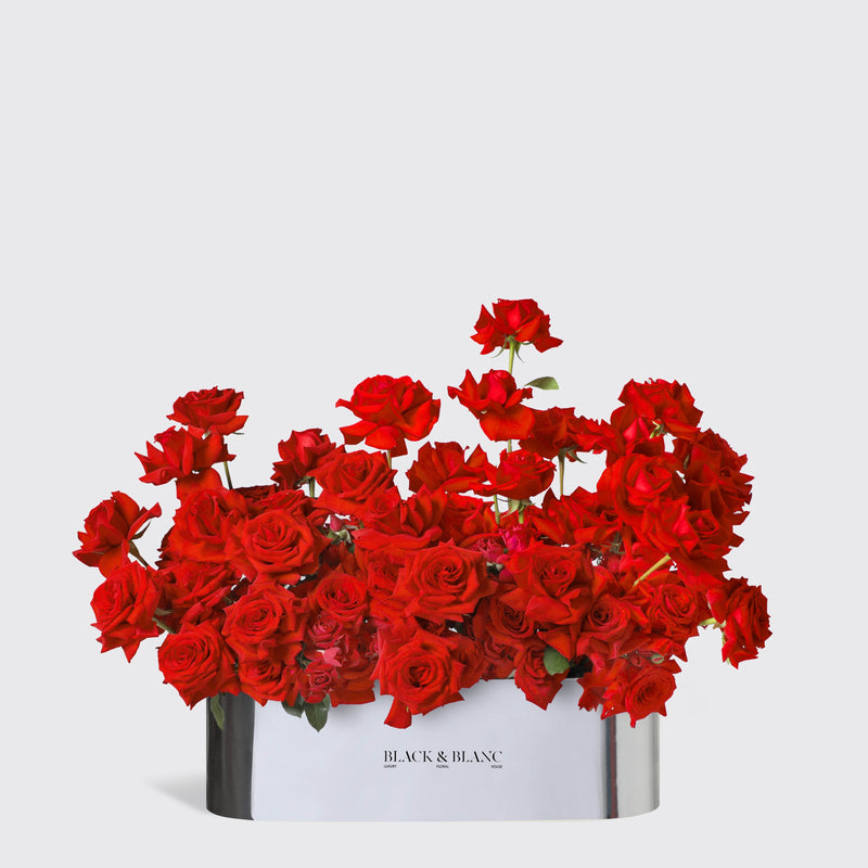 Rose Luxe in Silver Half Meter Box