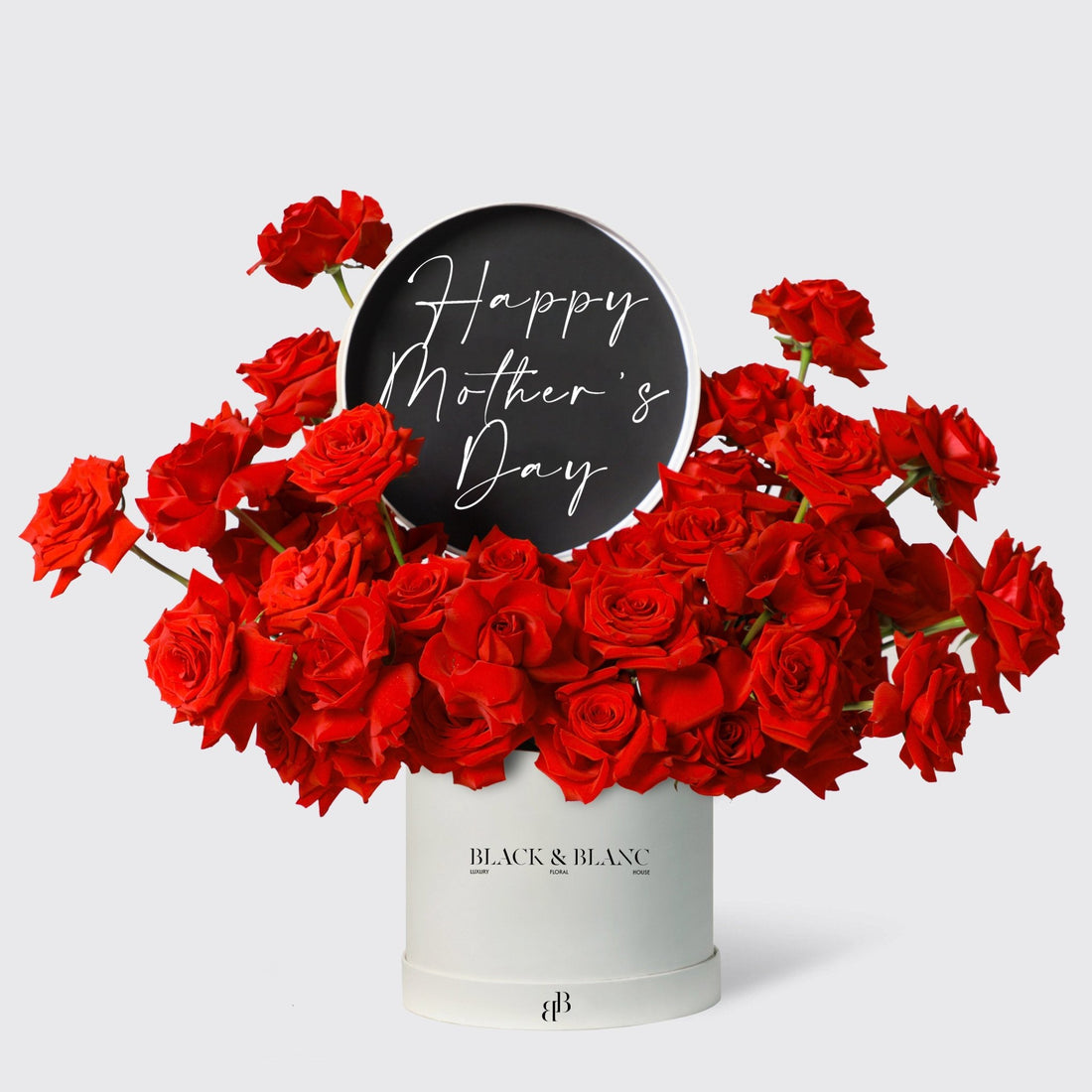 Rose Luxe Script - Happy Mother's Day - BLACK & BLANC