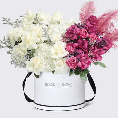 Rouge Eclat in Box - Fresh Flowers - Le Luxi / White - Fresh Flowers Box wd