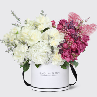 Rouge Eclat in Box - Fresh Flowers - Le Maxi / White - Fresh Flowers Box wd