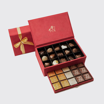 Luxurious Royal Gift Box with assorted chocolates in a beautiful red box