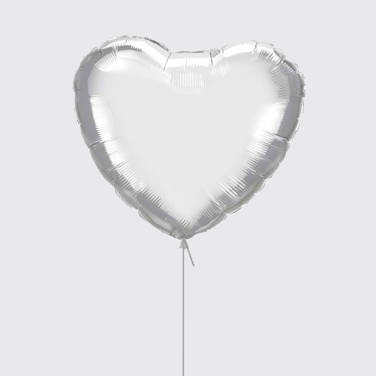 Silver Heart Balloon