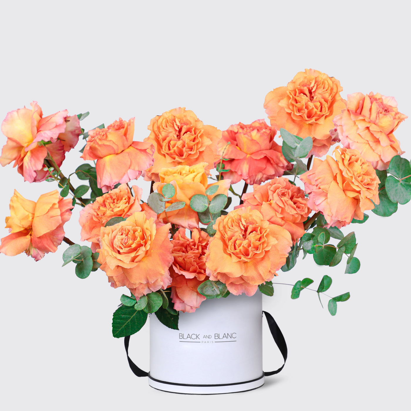 Sunset Serenade in Box - Fresh Flowers - Le Medium / Black