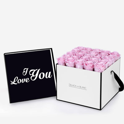 Infinity Texte de Fleur - I Love You - BLACK AND BLANC