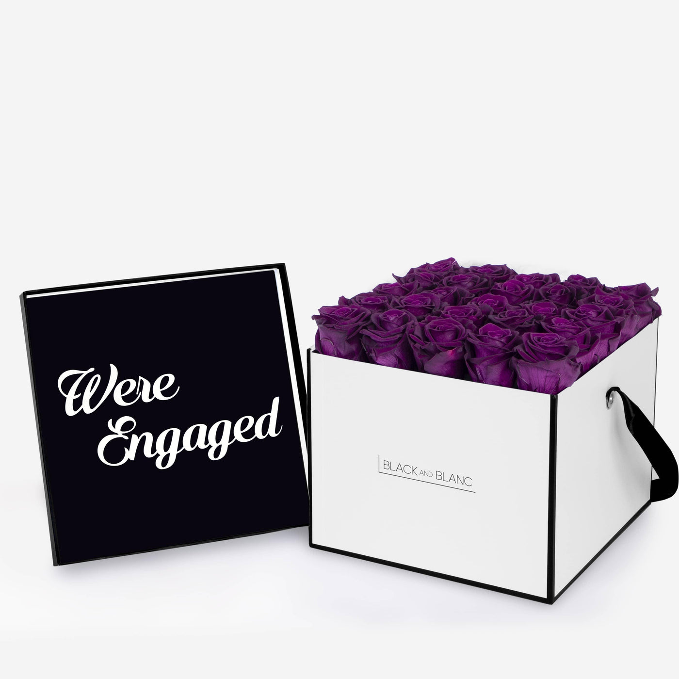 Infinity Texte de Fleur - We're Engaged - BLACK AND BLANC