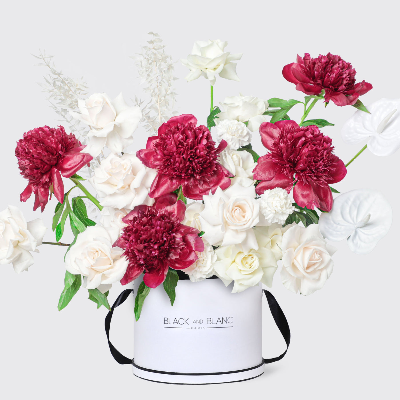 Timeless Beauty Peonies in Box - Le Grand / White