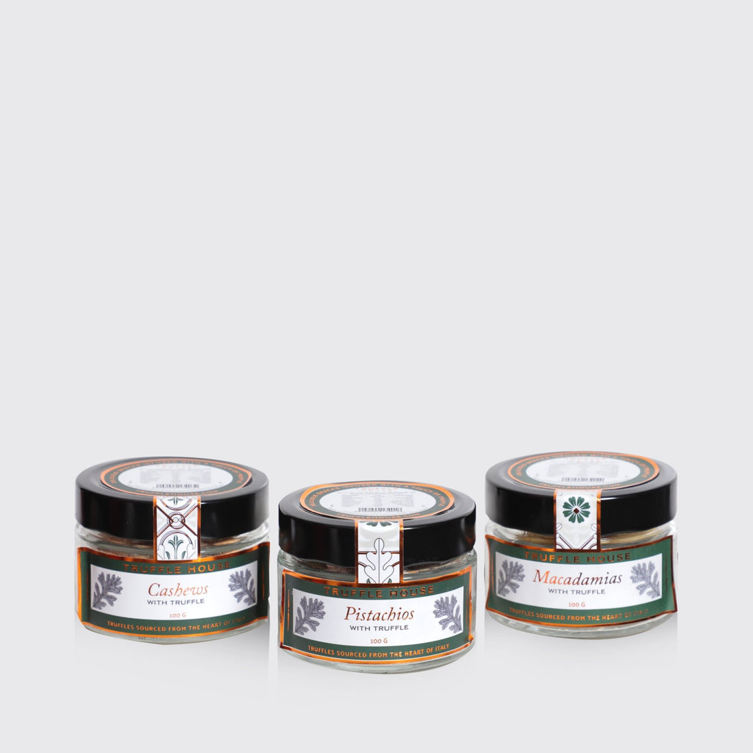 Trffule House - Set of 3 Truffle Nuts Christmas Hamper - BLACK AND BLANC