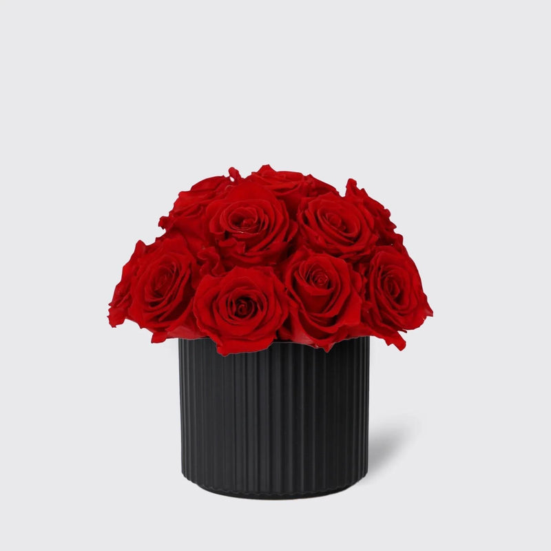 Vase - Infinity Roses - BLACK AND BLANC
