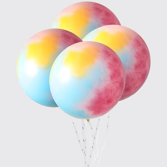 Vibrant Balloons (4Pcs) - BLACK AND BLANC