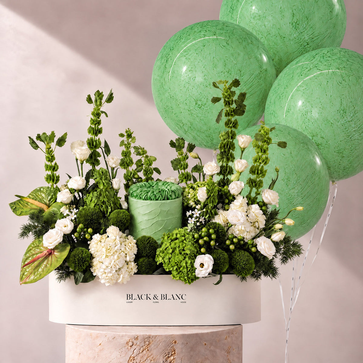 Villefrance Birthday in Half Meter Box - BLACK AND BLANC
