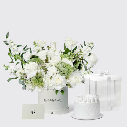 Whispering White Set - BLACK AND BLANC
