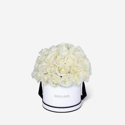 White Dôme in Box - Fresh Flowers - Le Grand / White - Box