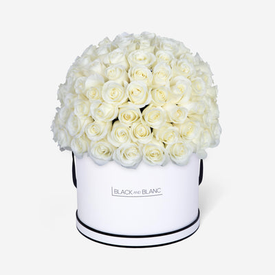 White Dôme in Box - Fresh Flowers - Le Luxi / White - Box