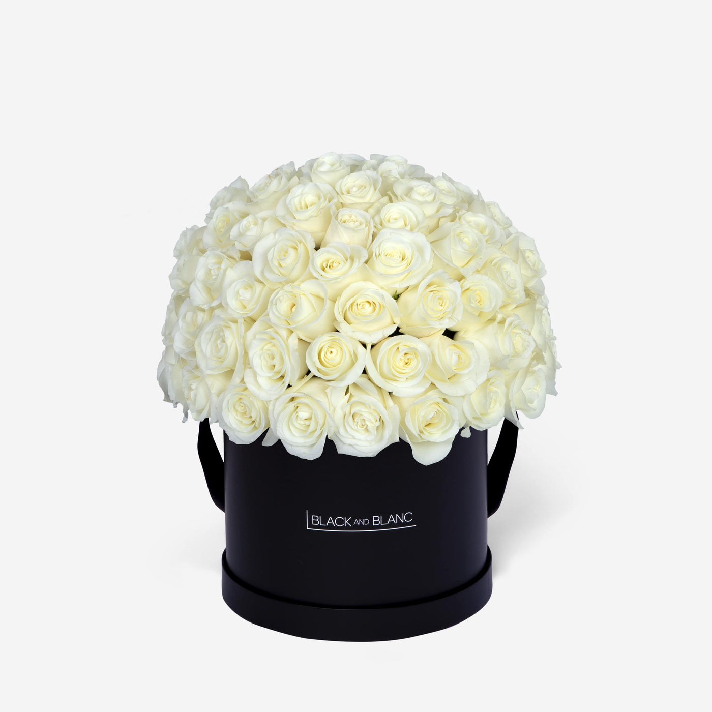 White Dôme in Box - Fresh Flowers - Le Maxi / Black - Box