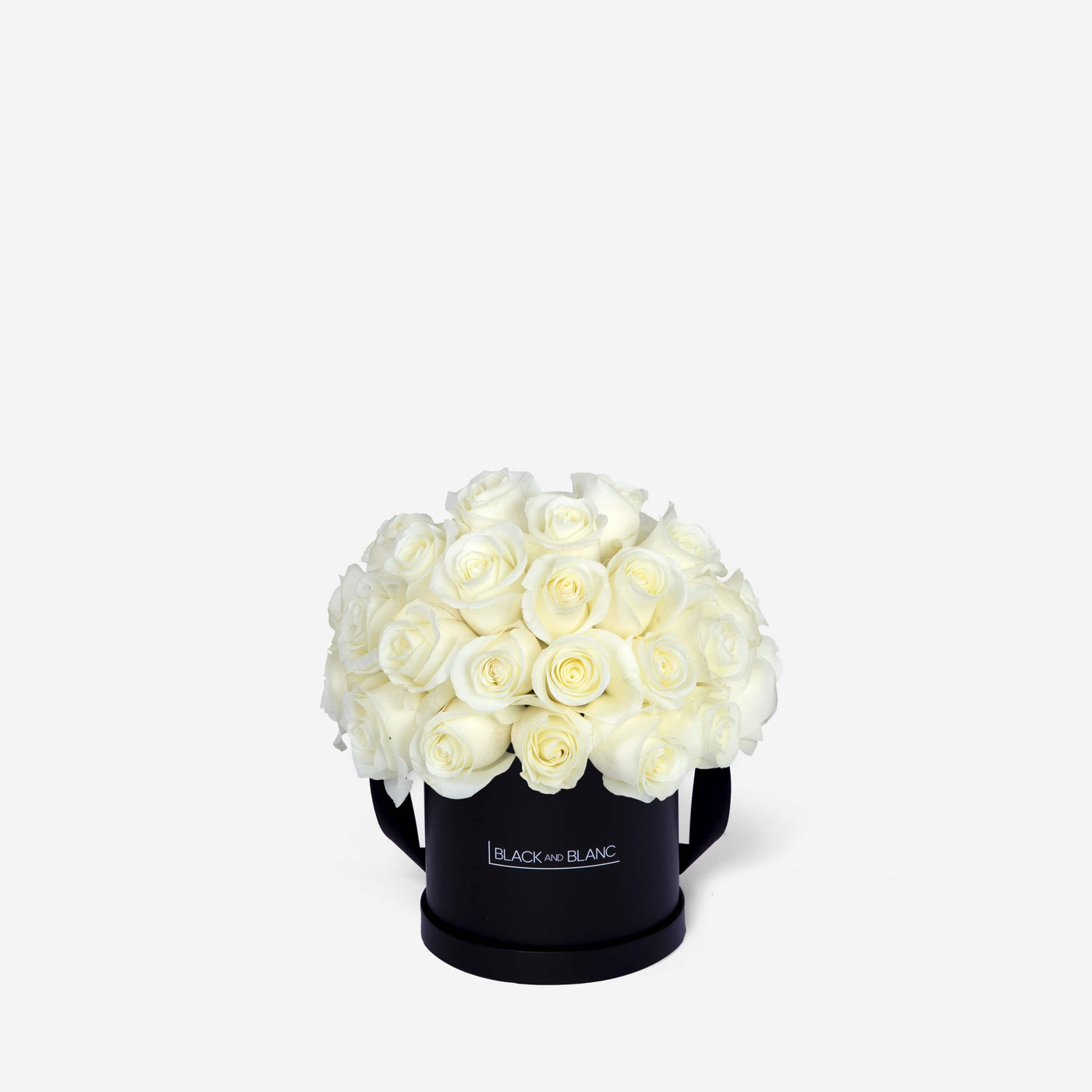 White Dôme in Box - Fresh Flowers - Le Medium / Black - Box