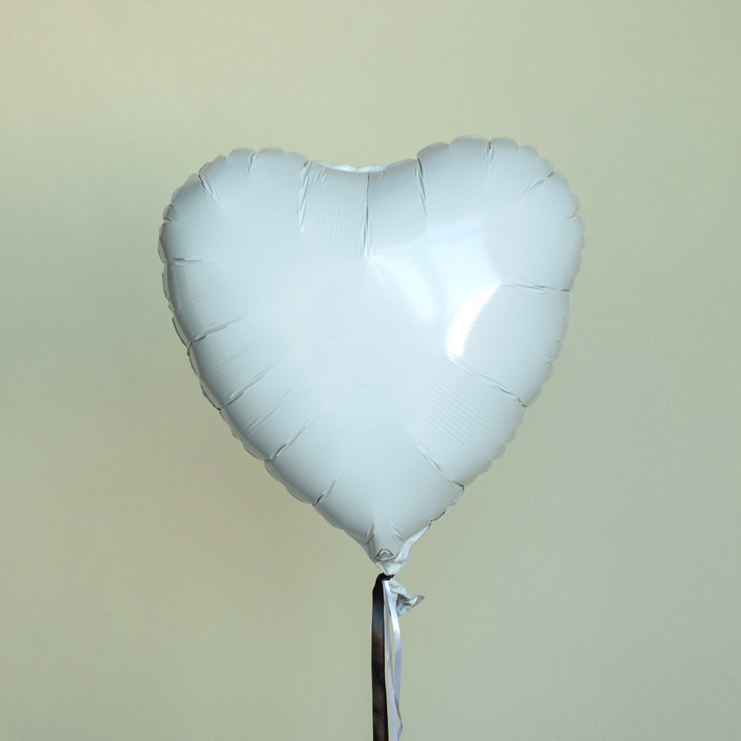 White Heart Balloon