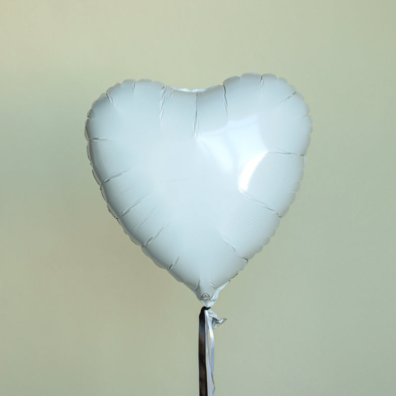 White Heart Balloon